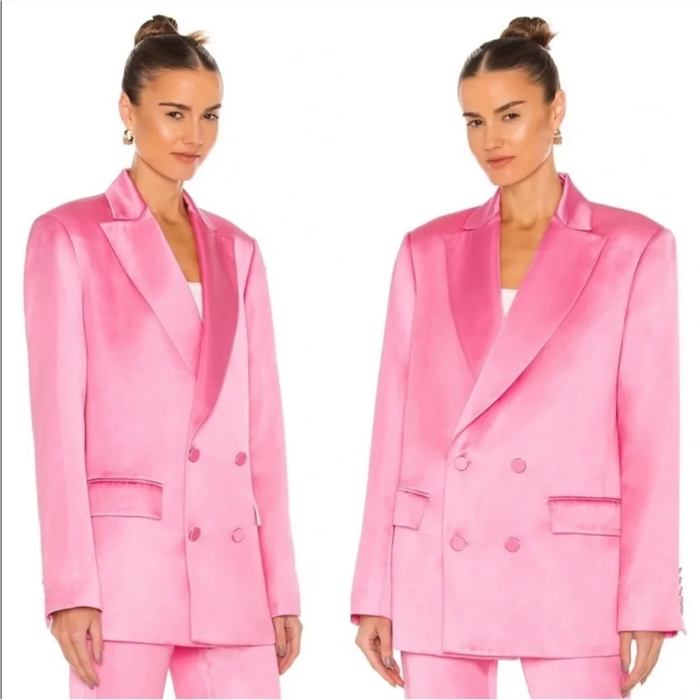 A.L.C. Riley Jacket Oversized Blazer in Chateau Rose Pink Size 0